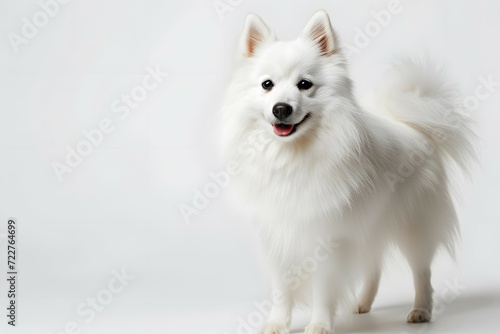 white pomeranian dog © Wiravan
