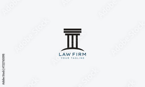 Attorney and lawyers logo design vector template
