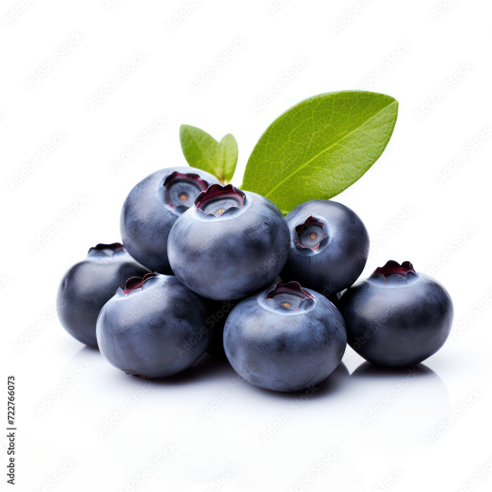 Blueberry isolated. Blueberry on white background. Bilberry. Blueberry isolated. Blueberry on white background. Bilberry.