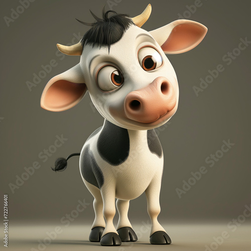 Charming 3D Cow Wonderland