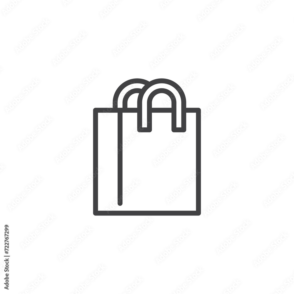 Reusable shopping Bag line icon Reusable shopping Bag line icon
