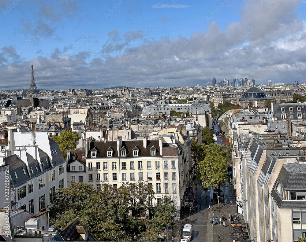 Cityscape of Paris, France, with Eiffel Tower in the background Cityscape of Paris, France, with Eiffel Tower in the background