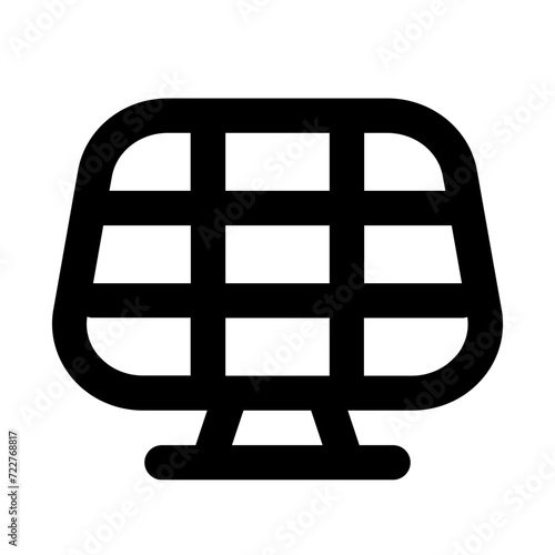 Solar Panel Line Icon