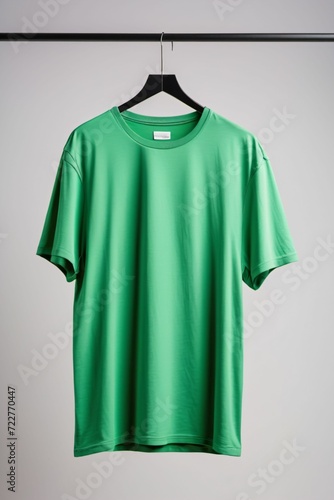 Green Color T-Shirt on Display