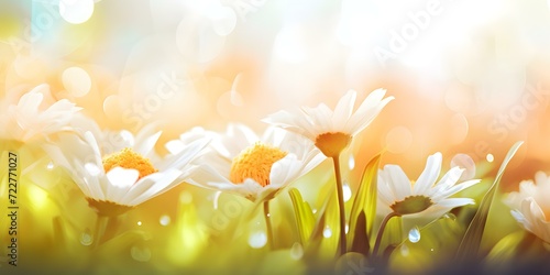 Daisies Blooming Under the Bright Sunlight