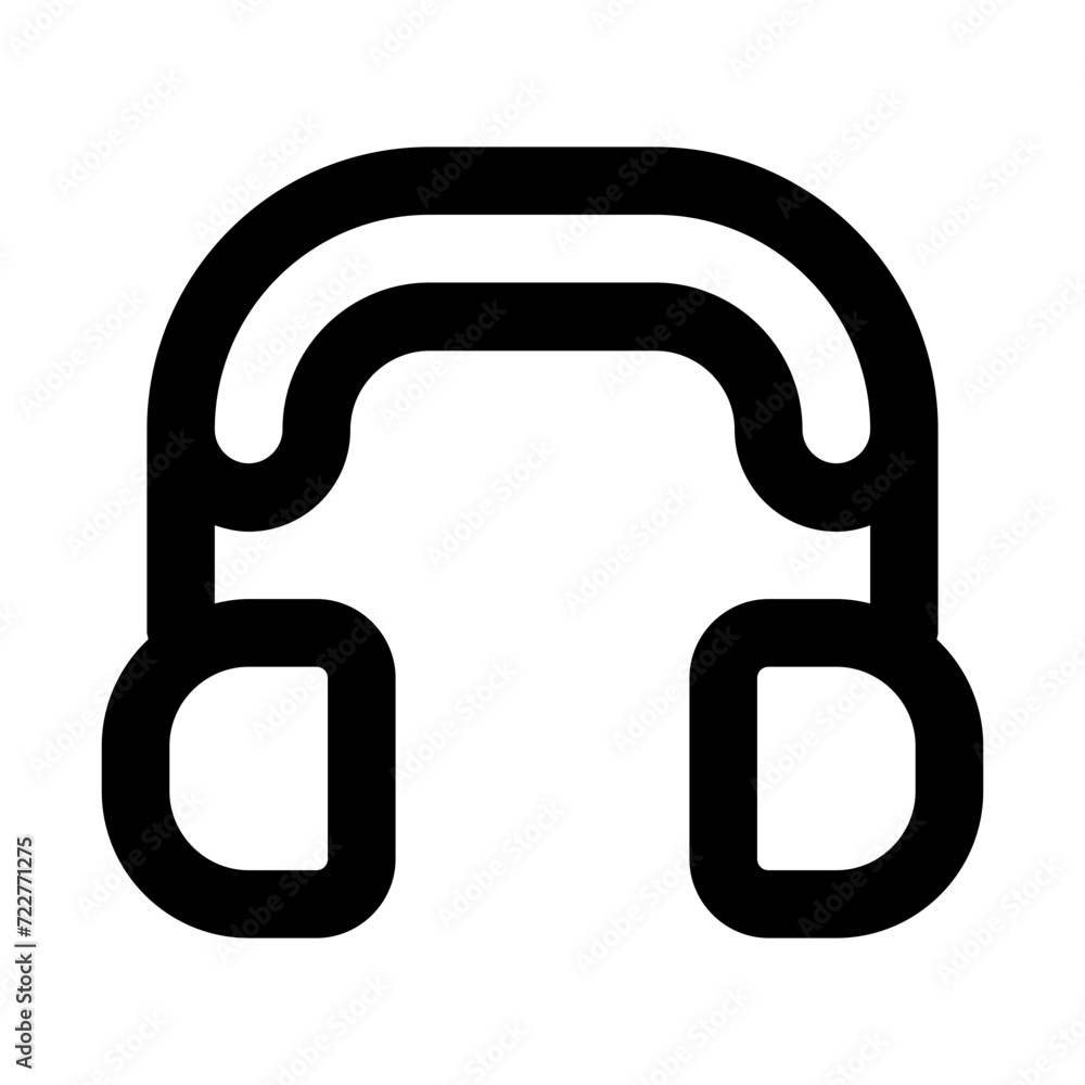 Ear Protection Line Icon Ear Protection Line Icon