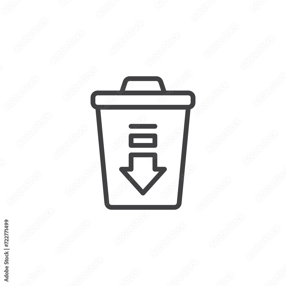 Waste Reduction line icon Waste Reduction line icon