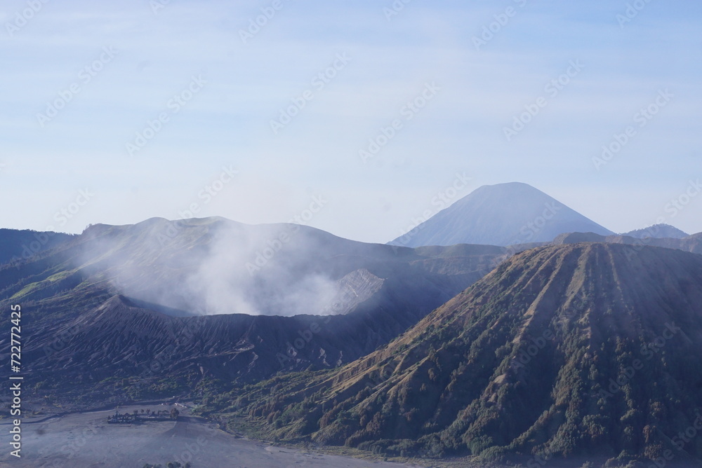 Picture of volcano mountain, Mount Bromo Indonesia