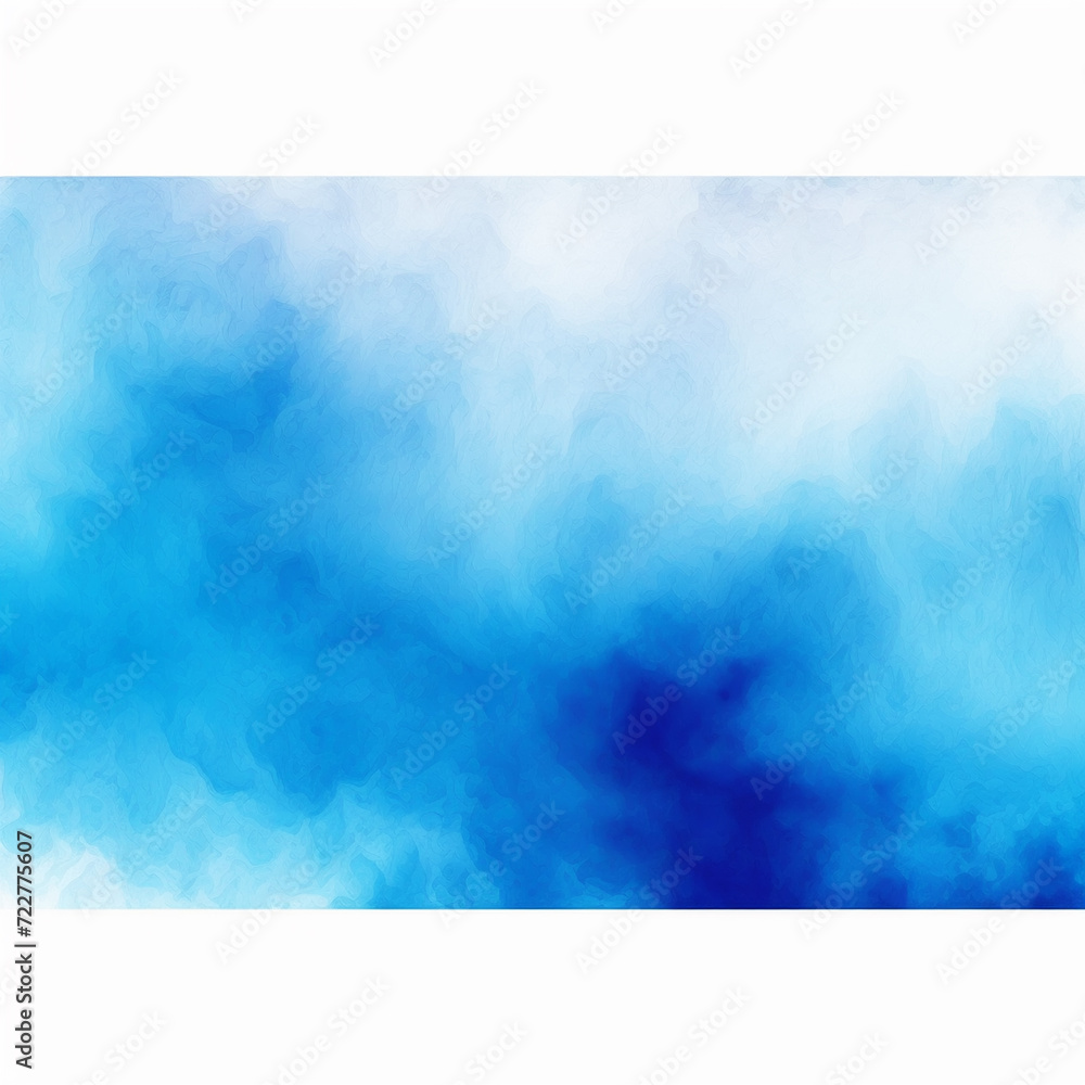 Watercolor illustration art abstract blue color texture background, clouds and sky pattern. Watercolor stn with hand pnt, cloudy pattern on watercolor paper for wallpaper banner and any design.