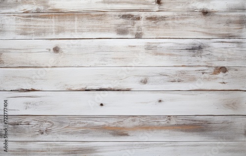 Horizontal white old wooden boards with texture as background