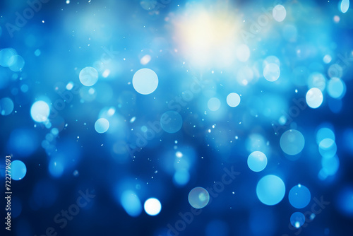 blue bokeh background