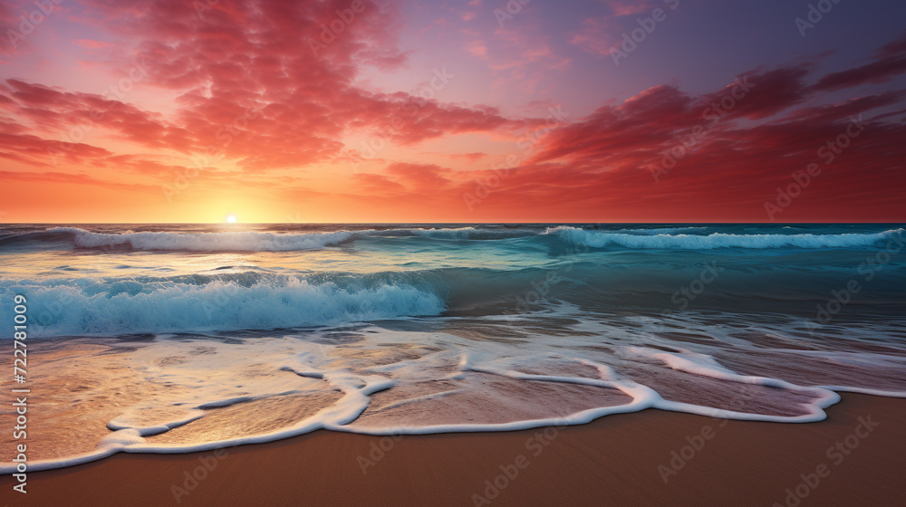 A beach sunset gradient