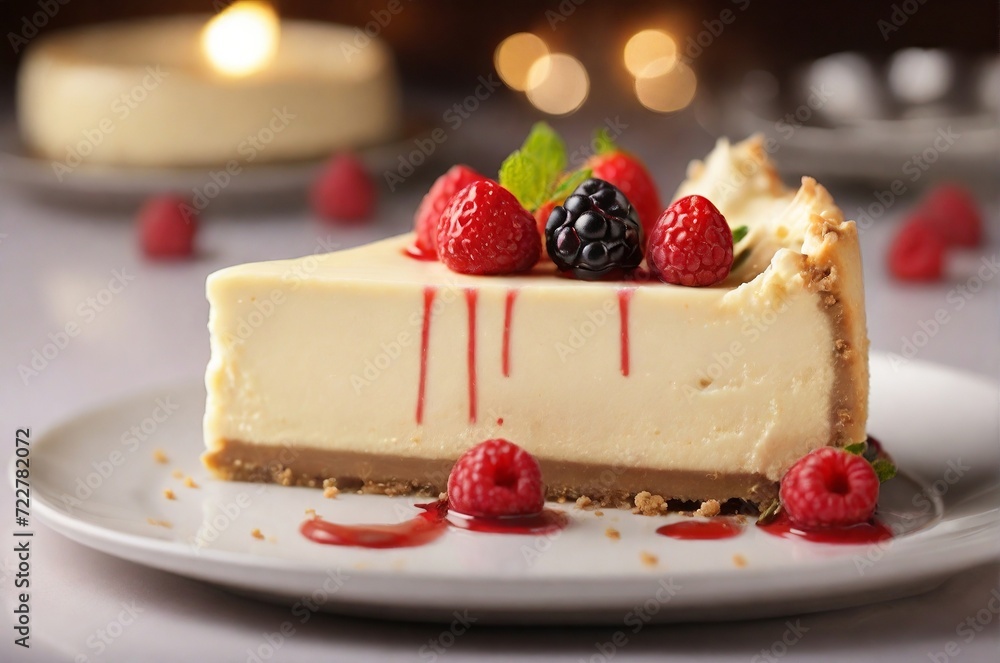 cheesecake with raspberry cheesecake with raspberry