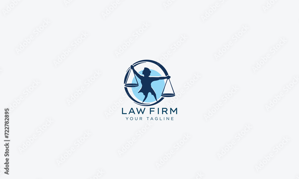 Attorney and lawyers logo design vector template