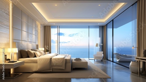 Luxury Bedroom with Ocean View © Julia Jones