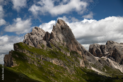 Majestic mountain scenery - Seceda, Dolomites, Italy. © erika8213