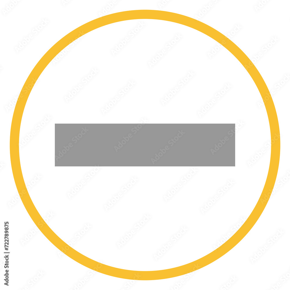 Button grau orange mit Minus Icon: Löschen Button grau orange mit Minus Icon: Löschen