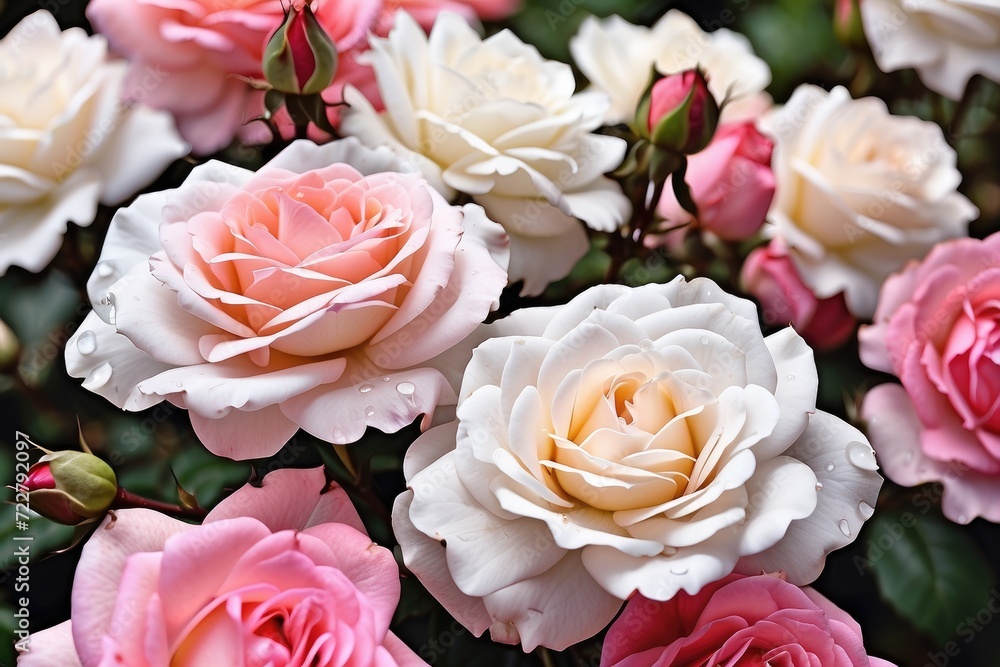 closeup of roses flower closeup of roses flower