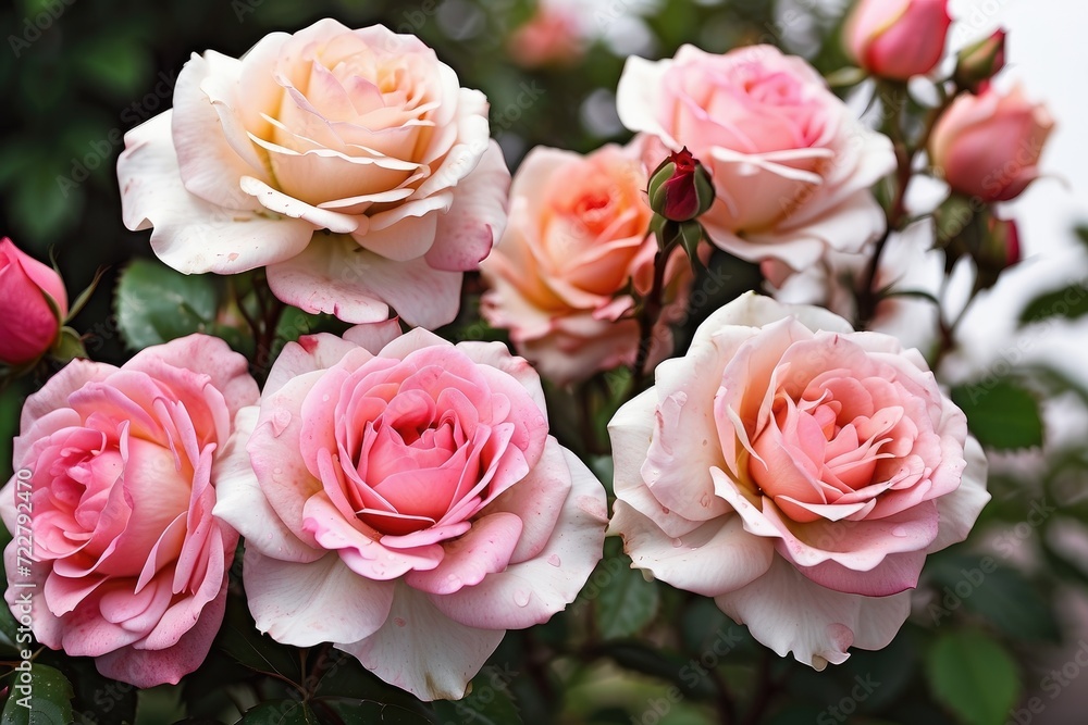 closeup of roses flower closeup of roses flower