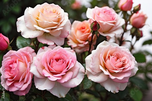 closeup of roses flower