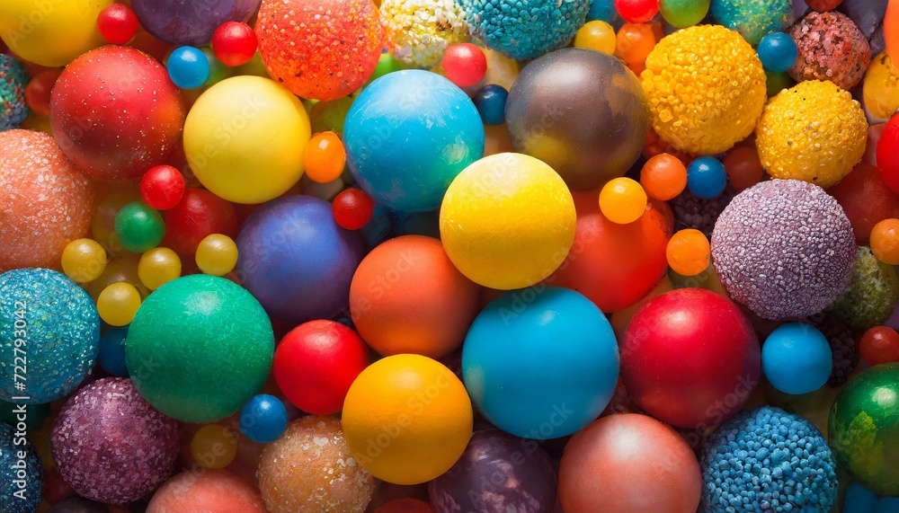 Colorful Balls Background: Vibrant and Playful Design Palette Colorful Balls Background: Vibrant and Playful Design Palette