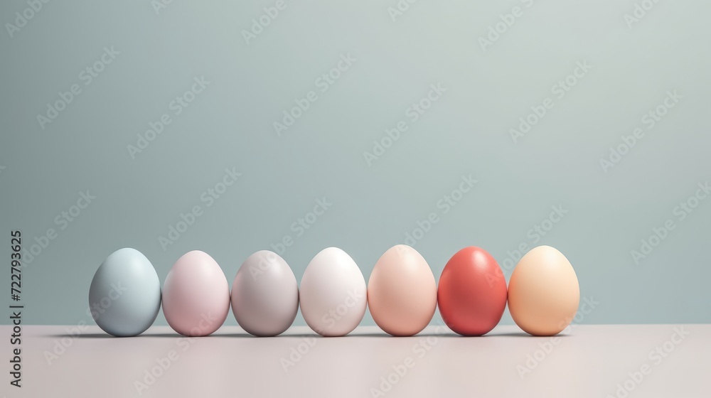 A set of colorful festive Easter eggs A set of colorful festive Easter eggs