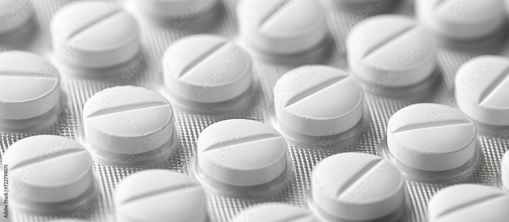 white pills background, generative AI white pills background, generative AI