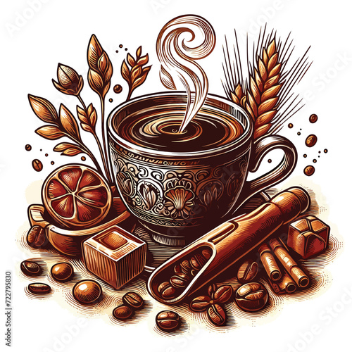 Brewtiful vectors & illust. for coffee lovers! 