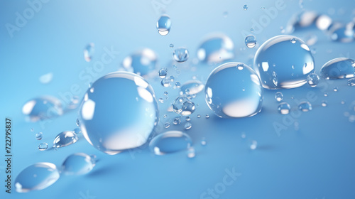 Wallpaper Mural abstract water splash on blue background Torontodigital.ca