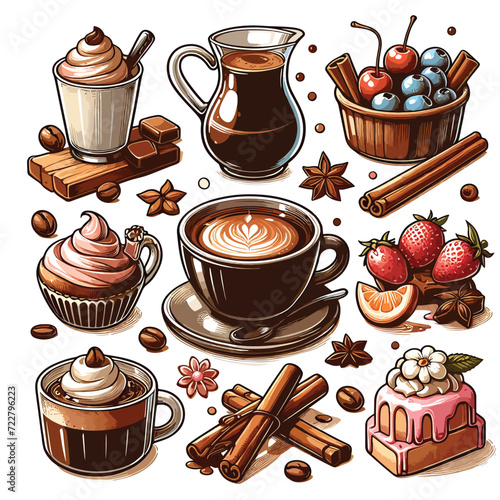 Brewtiful vectors & illust. for coffee lovers! 