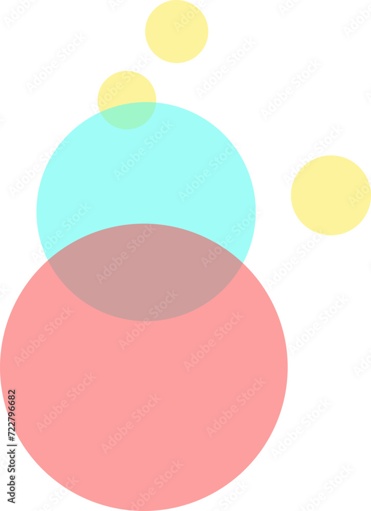 Obraz premium 파스텔톤 컬러 물방울 추상2