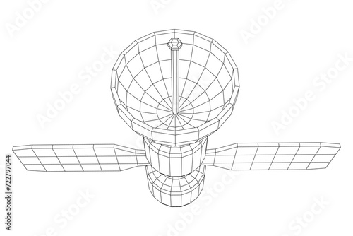 Space station communications satellite.
