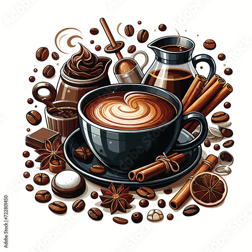 Brewtiful vectors & illust. for coffee lovers! 
