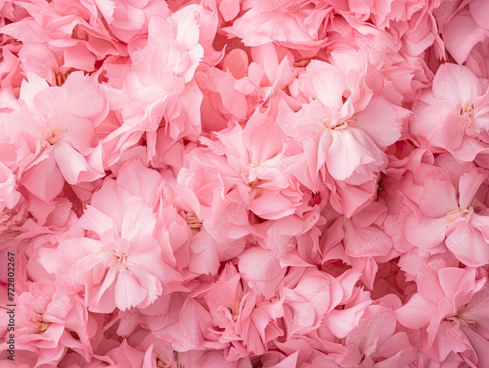 Pink Carnation Petals Pattern, Flower Flakes Texture Background Closeup, Rose Petal Wallpaper