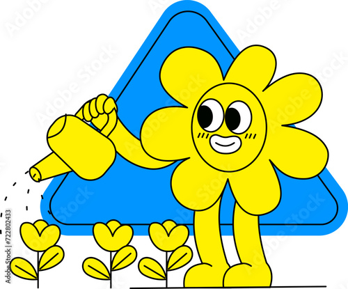 Gardening Sticker illustration
