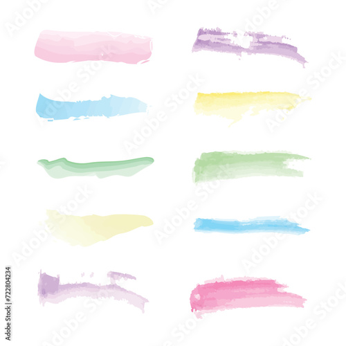 Water colour brushes