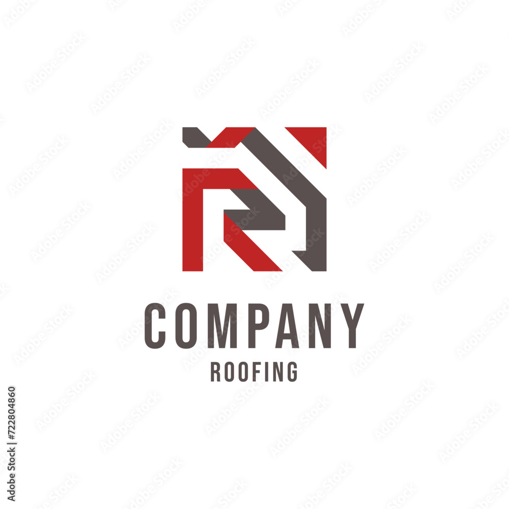 Letter r roof logo vector, simple and modern. Suitable for the construction and roofing industries. Letter r roof logo vector, simple and modern. Suitable for the construction and roofing industries.