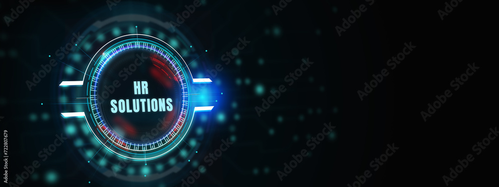 Business, Technology, Internet and network concept. HR Solutions. 3d illustration Business, Technology, Internet and network concept. HR Solutions. 3d illustration