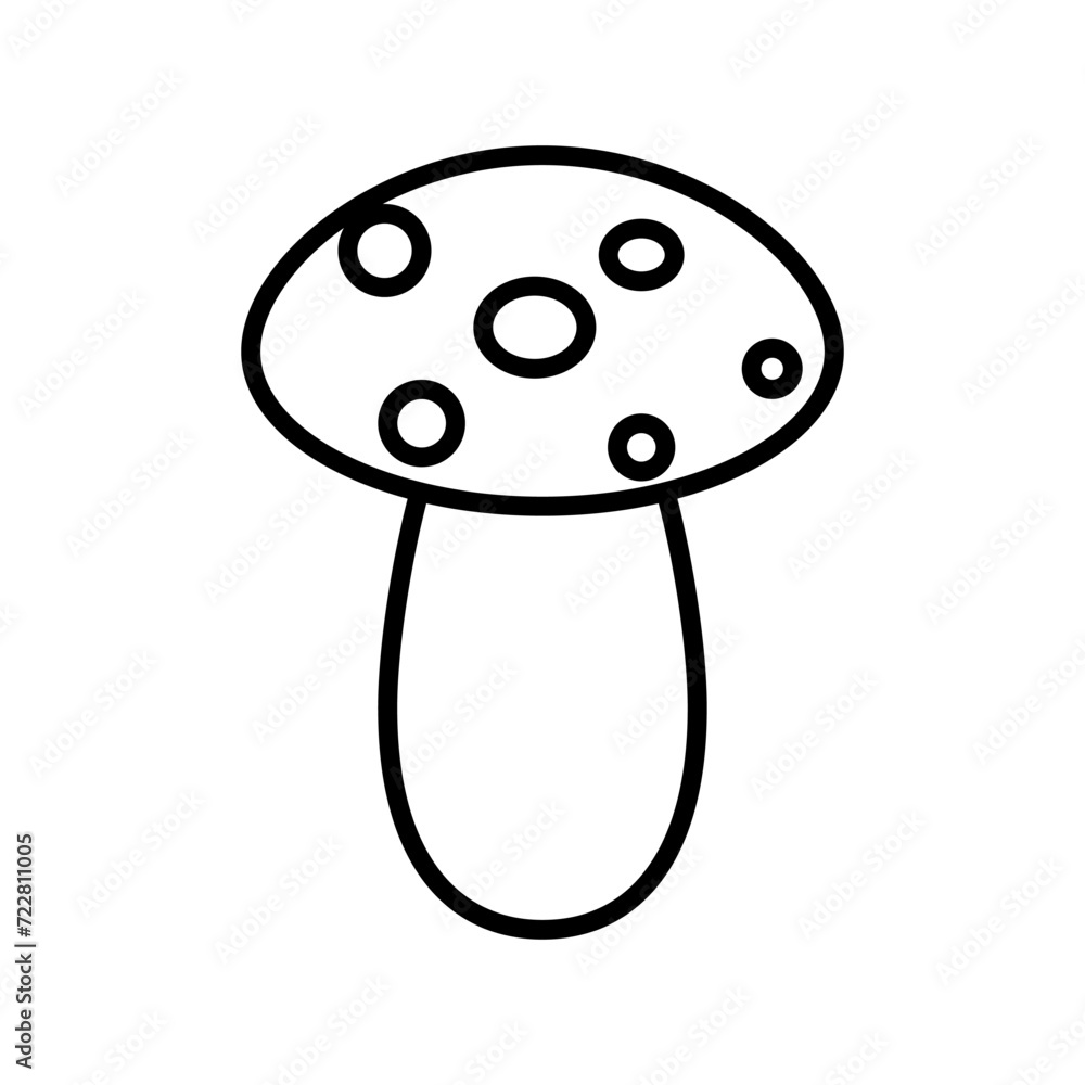 Mushroom vector icon. food illustration sign. fungus symbol or logo. Mushroom vector icon. food illustration sign. fungus symbol or logo.