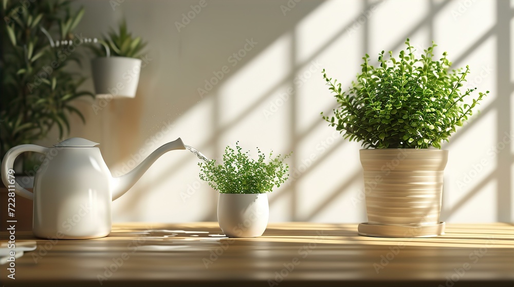 watering, potted, muehlenbeckia, houseplant, table, home, metal, can, taking care, indoor, plant, care, watering, potted, muehlenbeckia, houseplant, table, home, metal, can, taking care, indoor, plant, care,