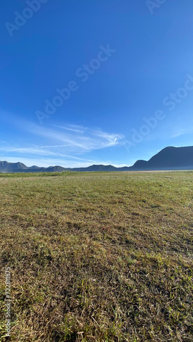 Picture of field in the mountain with blue sky in Bromo Indonesia © Altair Studio