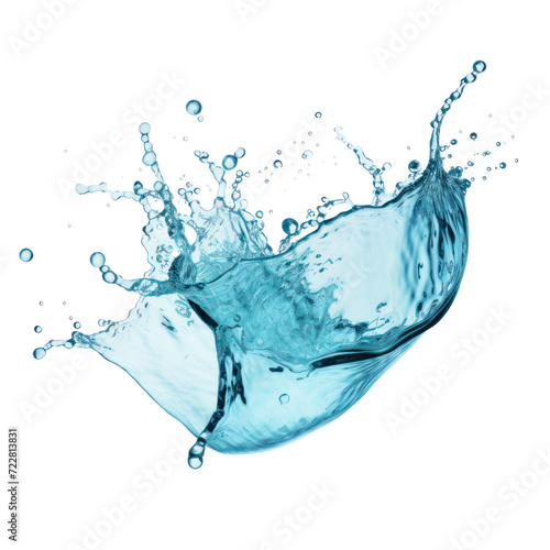 Clipart water splashes on transparency background PNG