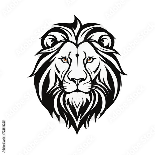 lion luxury logo icon template  elegant lion logo design illustration  lion head with crown logo  lion elegant symbol