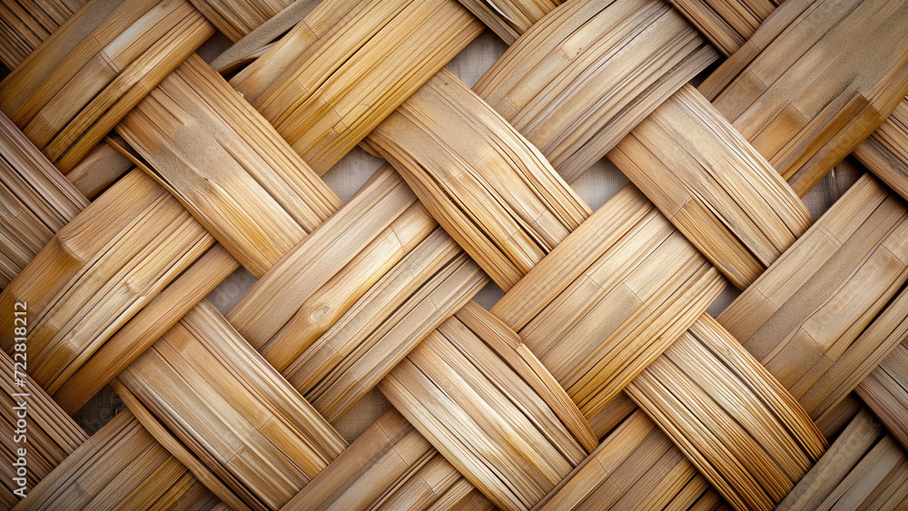 Natural Harmony: A Rattan Pattern Background Natural Harmony: A Rattan Pattern Background