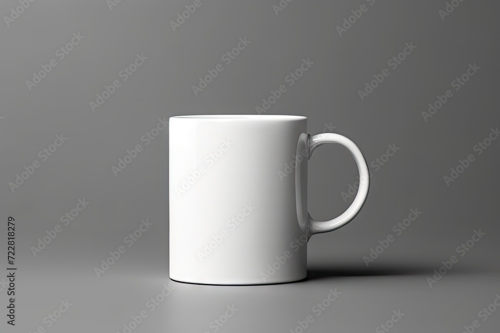 White Mug Mockup, Coffee Cup Template, Coffeecup with Copy Space, Mug Mockup on Light Background White Mug Mockup, Coffee Cup Template, Coffeecup with Copy Space, Mug Mockup on Light Background