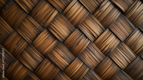 Natural Harmony  A Rattan Pattern Background