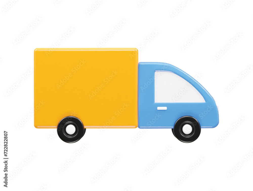 Delivery icon 3d illustration transparent element