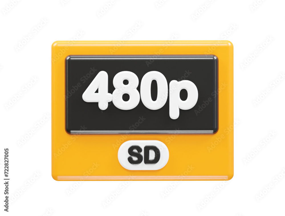 480p resolution text icon 3d illustration rendering 480p resolution text icon 3d illustration rendering
