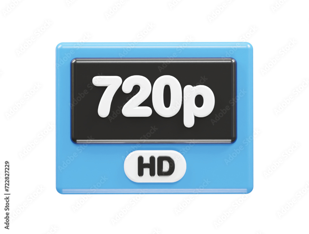 720p resolution text icon 3d illustration rendering 720p resolution text icon 3d illustration rendering
