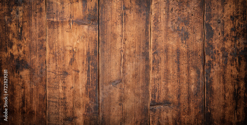 wood texture background, dark board kitchen table photo